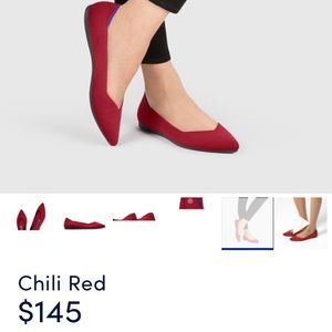 Rothy’s chili red flats 9.5